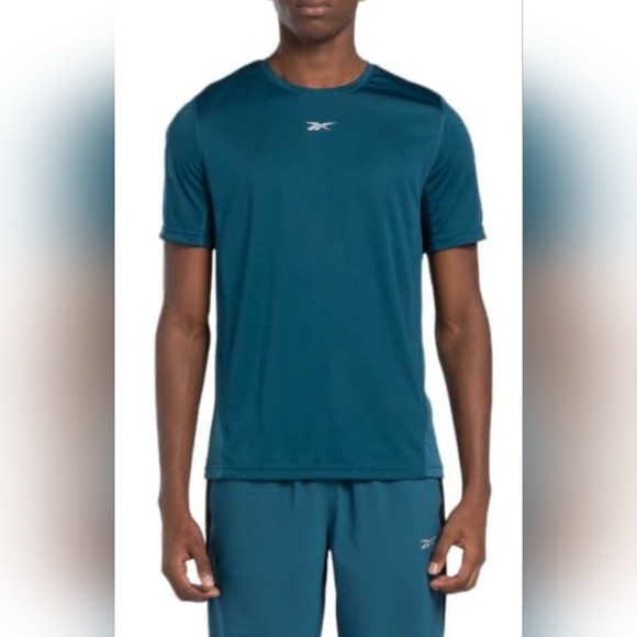 New Reebok Men's large Running Short sleeve Speedwick Classic Tee escape blue - Picture 1 of 9